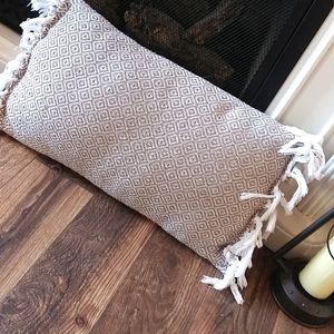 Boho style throw pillow